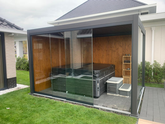 Glazen schuifwand voor Mirador overkapping (set) - Partyfurniture
