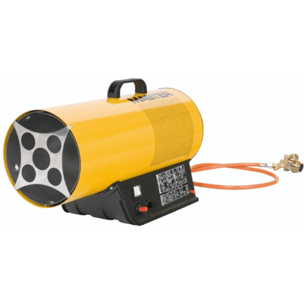 Master heater gas met handvat. 33 kW. Kleur geel/zwart