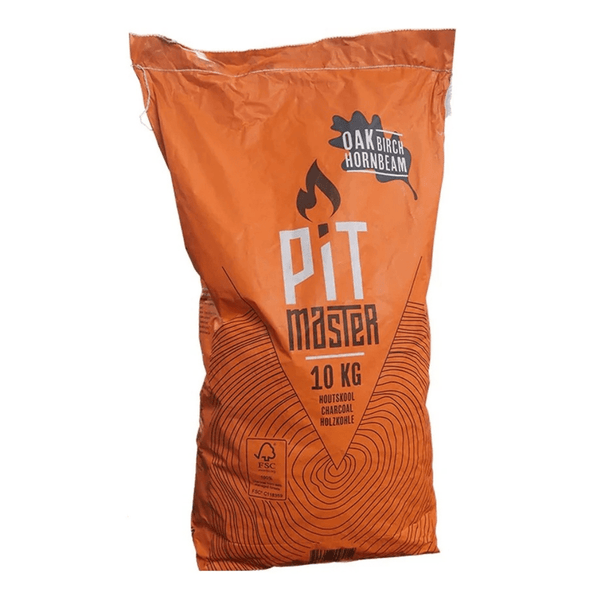Pitmaster eiken/beuken houtskool 10 kg –  barbecue houtskool geschikt voor de kortere grillsessies.