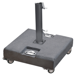Parasolvoet Beton Verrijdbaar Beton Grijs - 60 kg – 50 x 50 cm