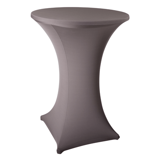 BRASQ Statafelrok Set – 4 Stuks, Zwart, Stretch, Past Op Ronde Tafels ∅80-74 X 110 Cm