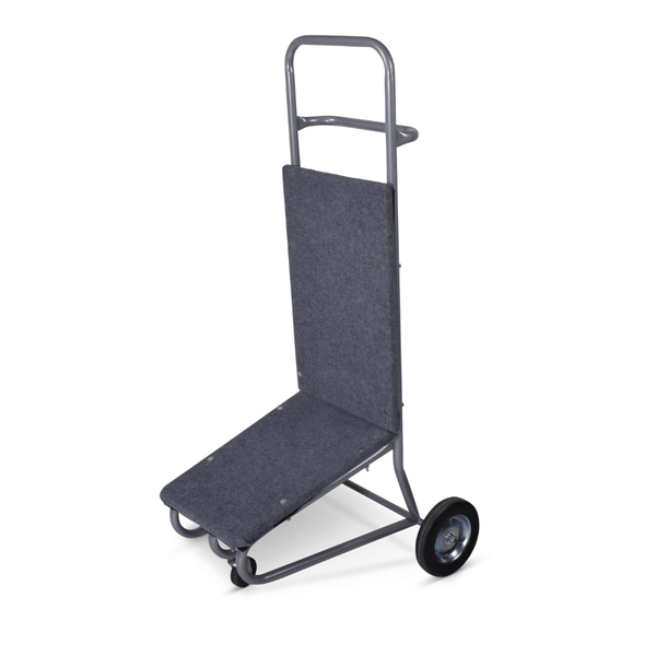 Steekkar / trolley ten behoeve van stapelstoel eindhoven (tot 12 stuks). Voorzien van 2 wielen en stoffering om de stoelen te beschermen 