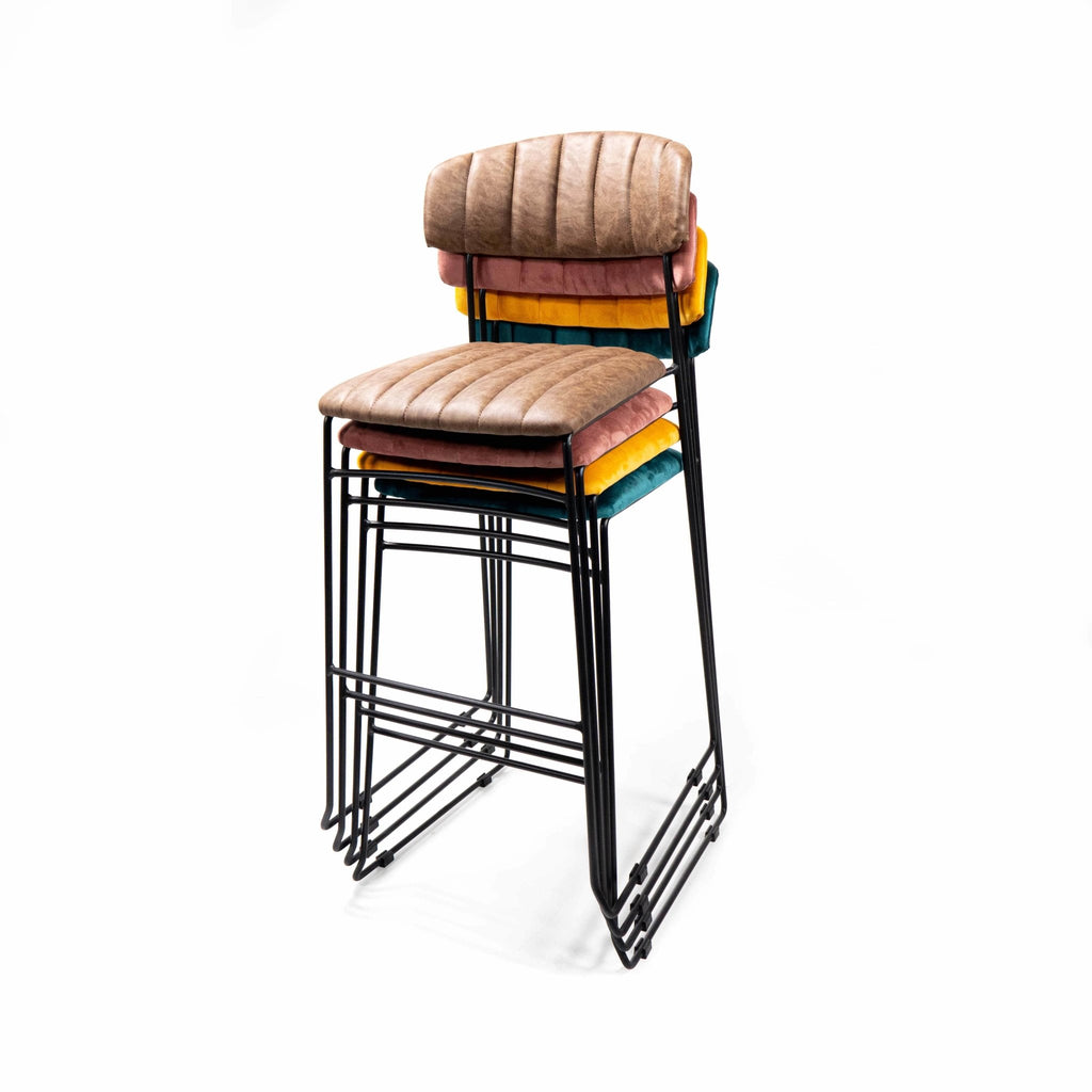 Barkruk Gouda stapelbaar - 4 stuks - Partyfurniture