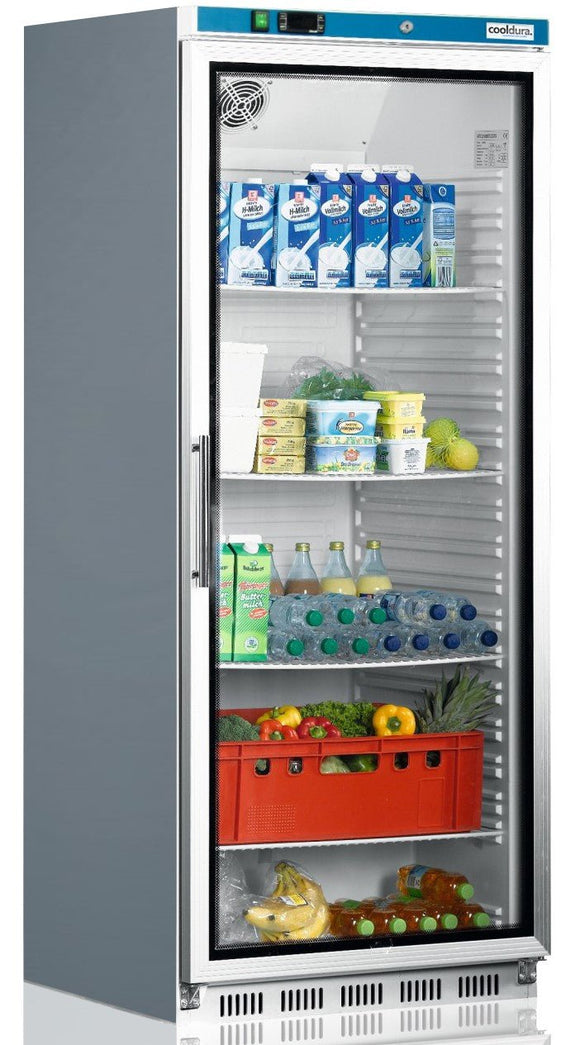 Cooldura koelkast rvs 640 liter glazen deur H600SG-I - Partyfurniture