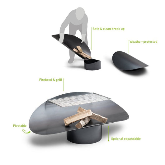 Ellipse vuurschaal - Partyfurniture