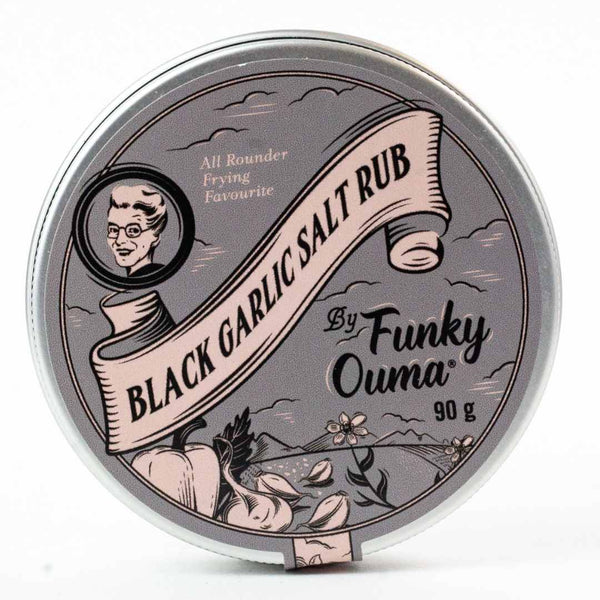 Funky Ouma black garlic salt rub - Partyfurniture