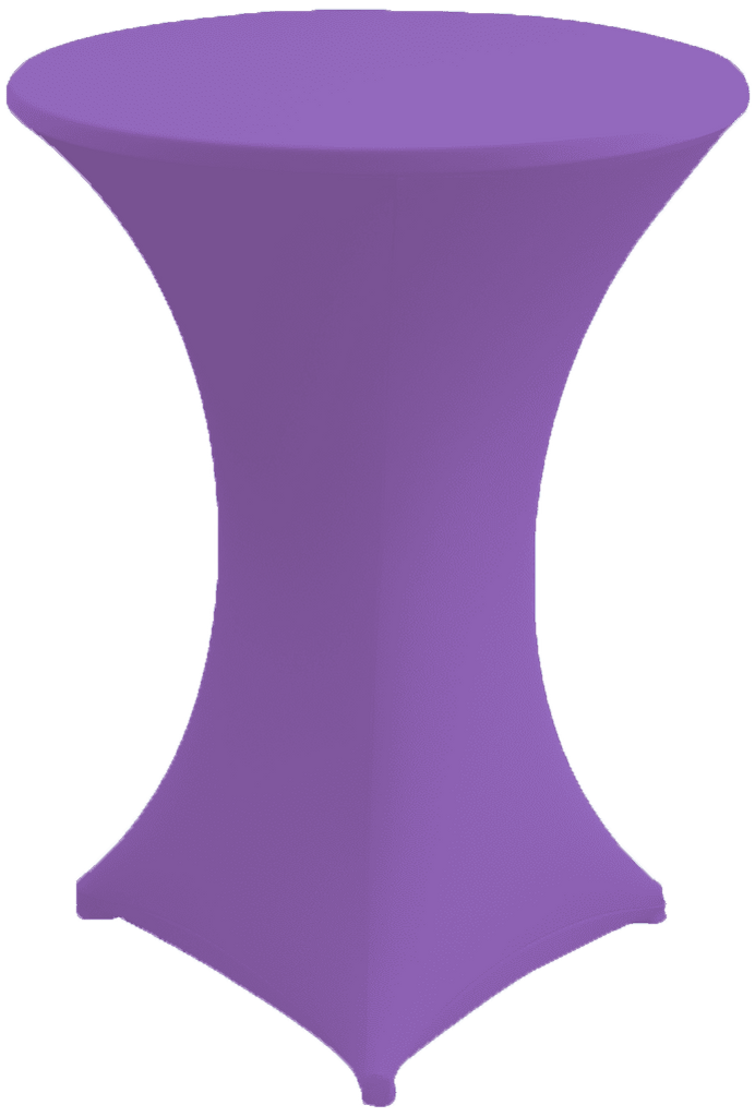 Hoes stretch, diameter 80-85 cm met topcover tbv statafel - Partyfurniture