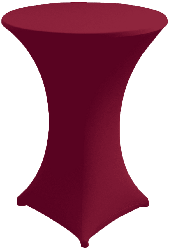 Hoes stretch, diameter 80-85 cm met topcover tbv statafel - Partyfurniture