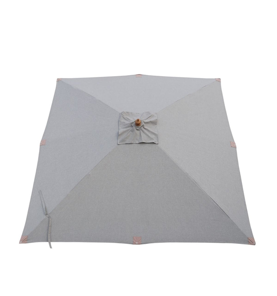 bovenkant van het parasol doek lichtgrijs