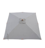 bovenkant van het parasol doek lichtgrijs