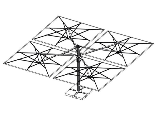 Quattro - Horeca Zweefparasol - Partyfurniture