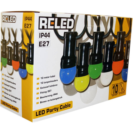 Reled feestverlichting prikkabel 10 meter - Partyfurniture
