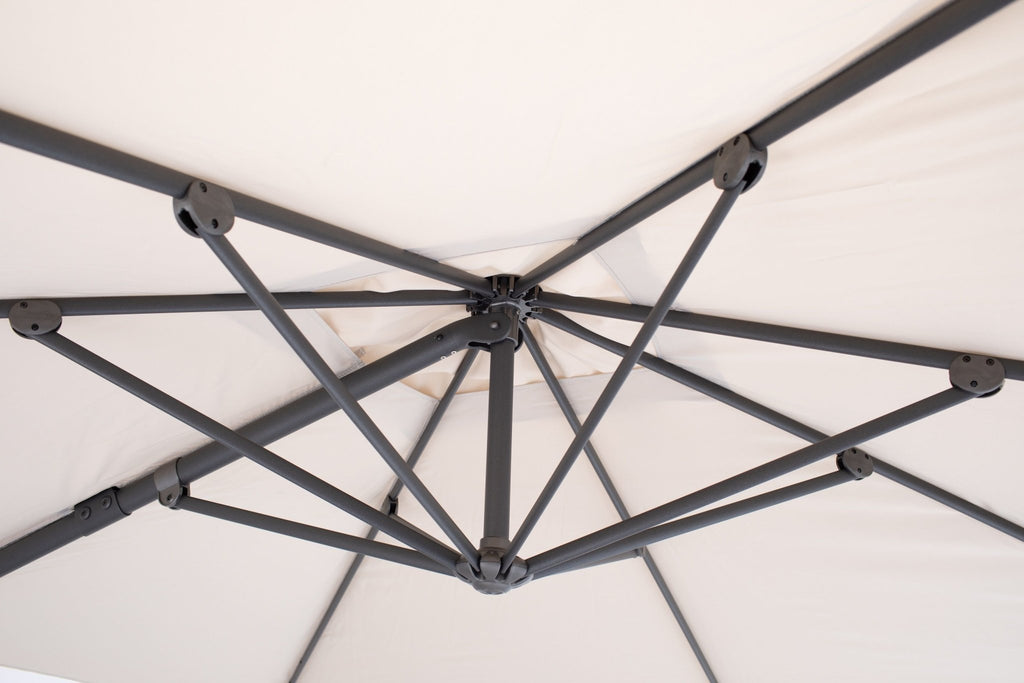 Sorara Parasol Roma zweef 300 x 300 cm - Partyfurniture