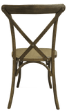 vintage houten stapelstoel achterkant