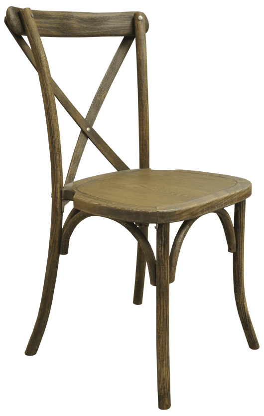 vintage houten stapelstoel