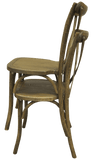 vintage houten stapelstoel stapelbaar