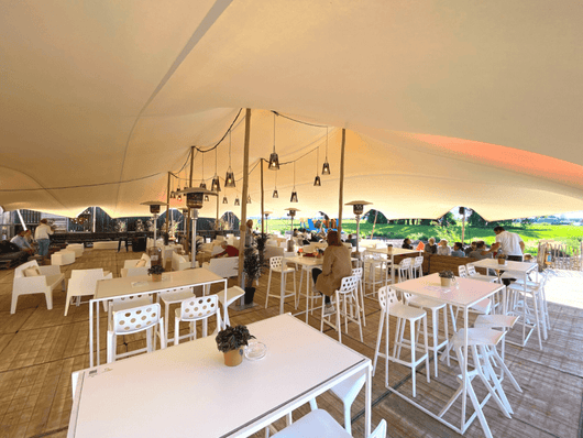 Stretchtent duo colour - Partyfurniture
