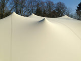 Stretchtent zand gecoat en brandvertragend