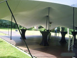 Stretchtent zand gecoat en brandvertragend