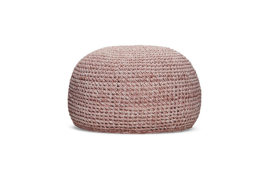 Ronde poef SUNS Arezzo roze