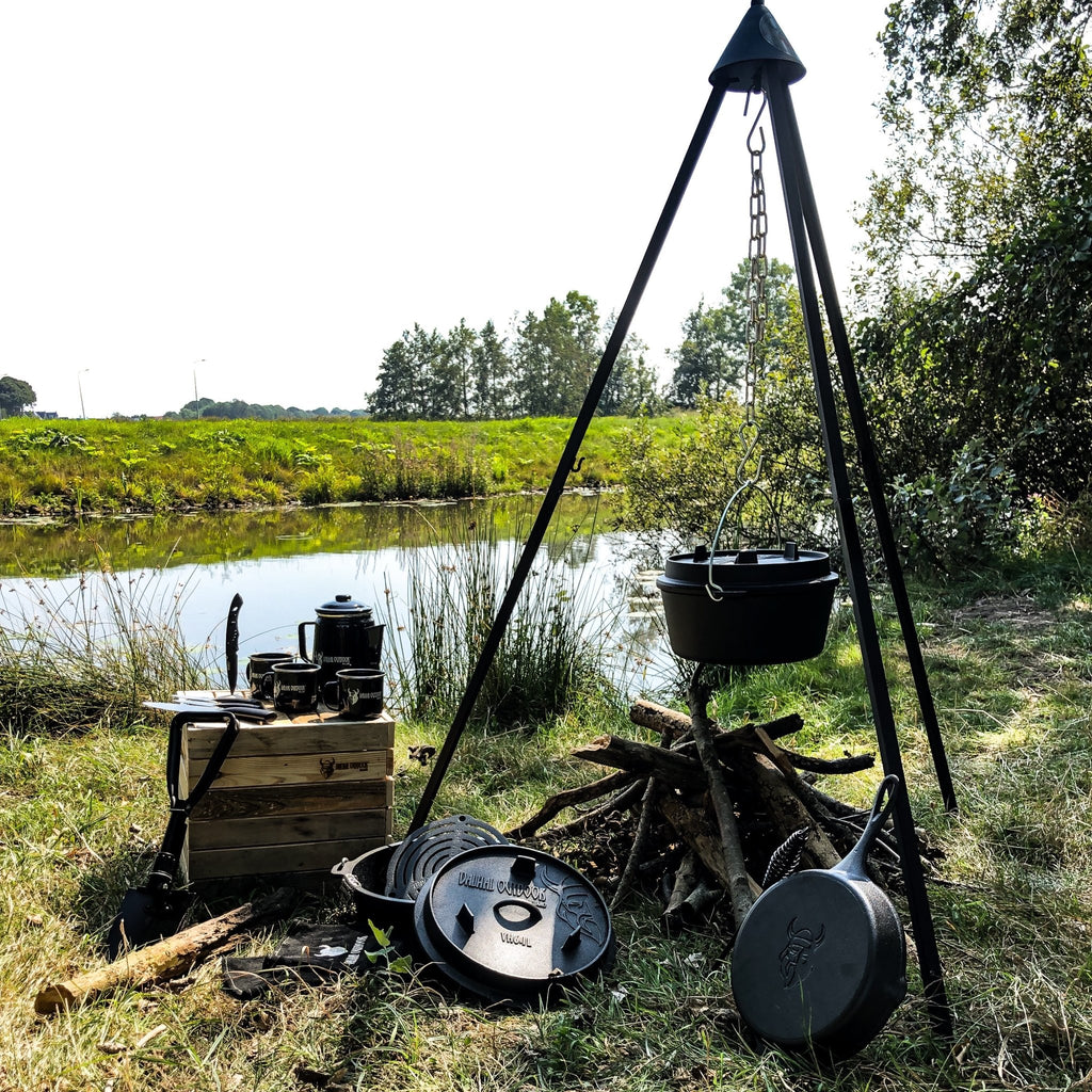 Driepoot met accessoires