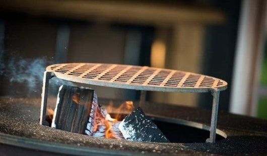 Design vuurschaal, grill en BBQ WhiteFire met rooster
