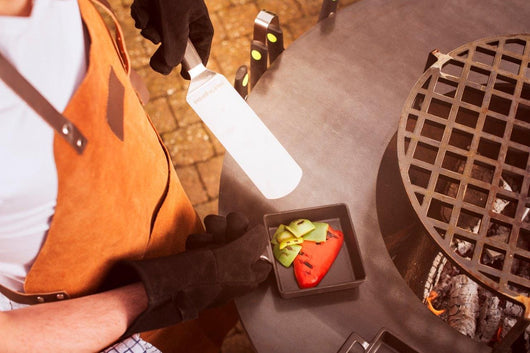 Design vuurschaal, grill en BBQ WhiteFire met pannetje