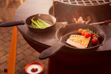 Design vuurschaal, grill en BBQ WhiteFire met pannetjes